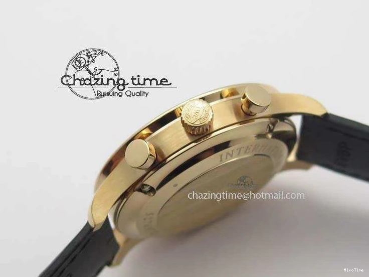 MIROTIME 0214 Portuguese Chrono RG IW371415 ZF 1:1 Best Edition Black Dial On Black Leather Strap A79350 (Slim Movement) FashionForward 7264